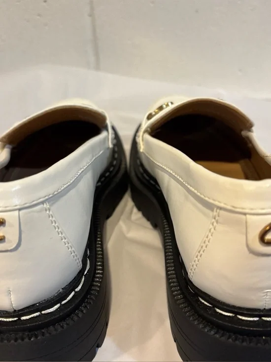 Circus by Sam Edelman Women’s Deana white loafer shoes size 7 platform - Picture 6 of 9